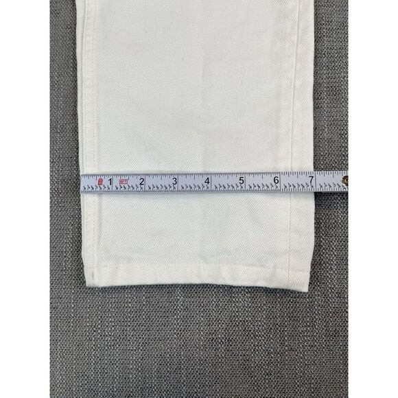 Aime Leon Dore Jeans Mens Straight Fit Denim Natural Ivory Button Fly Sz-32x27 - Picture 7 of 12